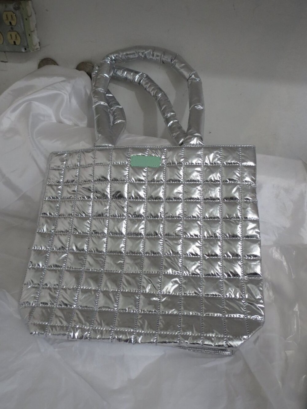 Clinique Metallic Limited Edition tote bag NWT